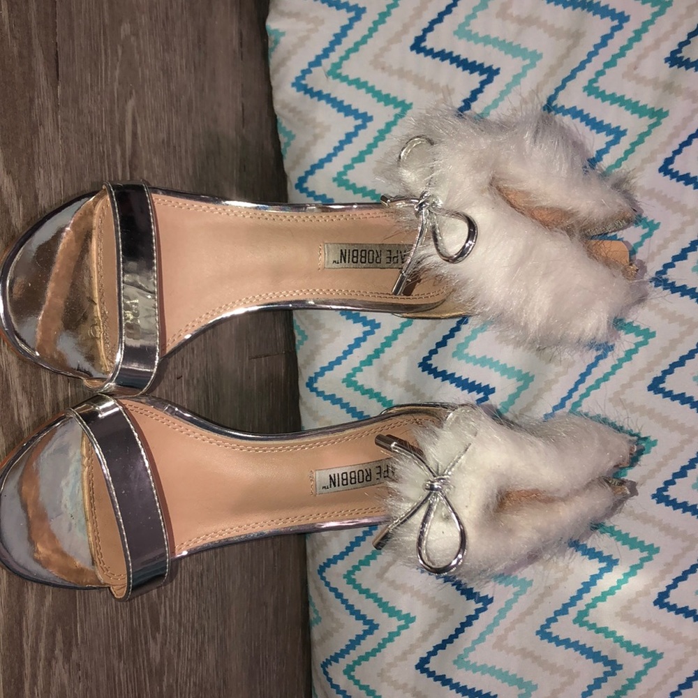 Silver High heels